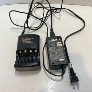UNTESTED Duracell Rechargeable 15 Minute Charger Battery Pack Batteries  Adapter